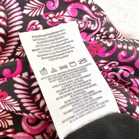 New Fit 4u One Piece Overlay Bathing Suit Swimwear Size 6 QVC - Picture 6 of 8